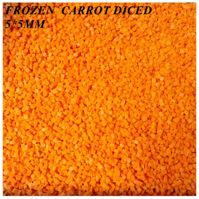 2025 New Crop Frozen Carrot Diced Frozen Fresh Carrot Slice