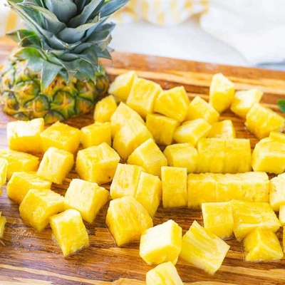 Frozen Fresh Pineapple Slice Dice Sliced Chunk Diced Block Cubes Cuts Unsweetened IQF Wholesale Price Bulk Organic Freezing No reviews yet  certified