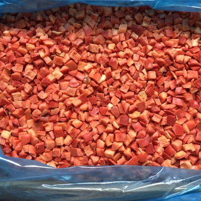 China Supplier IQF Processing Frozen Red Sweet Pepper Dices in Bulk Frozen Vegetables