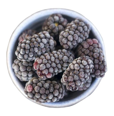 Organic IQF Frozen Mulberry Fruit Sweet Blackberries and Raspberry in Whole Pattern Carton Bulk Packaging
