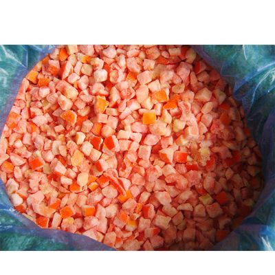 Nhà máy rau củ đông lạnh HALAL được chứng nhận IQF Cà chua thái hạt lựu 10mm Cà chua thái hạt lựu đông lạnh tại Trung Quốc