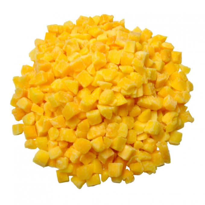 IQF Organic Yellow Peach Dices Sản phẩm lớn đ&oacute;ng g&oacute;i tr&aacute;i c&acirc;y đ&ocirc;ng lạnh nước bột thịt to&agrave;n bộ khối v&agrave; nửa vị ngọt được bảo quản 3