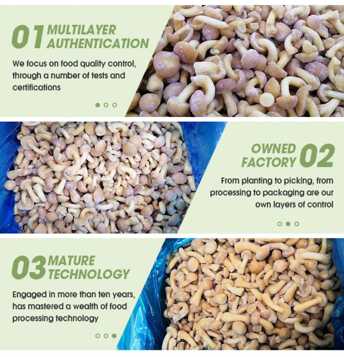 Nấm hữu cơ trồng hoang d&atilde; l&agrave;nh mạnh tự nhi&ecirc;n bổ dưỡng tươi to&agrave;n bộ nấm đ&ocirc;ng lạnh IQF Nameko đ&ocirc;ng lạnh 3