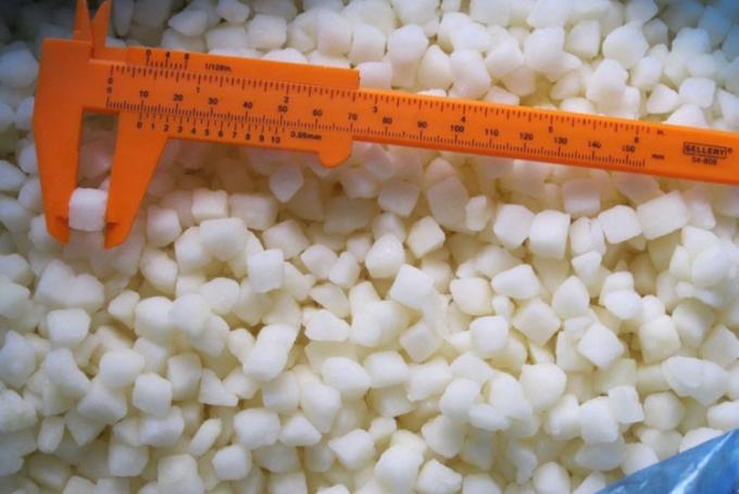 Lê Tàu Xuất Xứ IQF Tươi Đông Lạnh Khối Lập Phương Cắt Hạt Lựu 10x10mm Giá Tốt Trái Cây Đông Lạnh Lê Tuyết Cắt Hạt Lựu 0