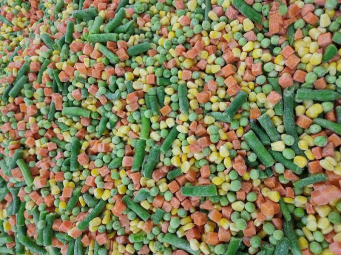 Rau củ hỗn hợp California IQF 3 chiều đ&ocirc;ng lạnh (Ng&ocirc; tươi nguy&ecirc;n hạt, C&agrave; rốt cắt hạt lựu, Tr&aacute;i c&acirc;y cắt nhỏ) Chứng nhận BRC HALAL HACCP 4